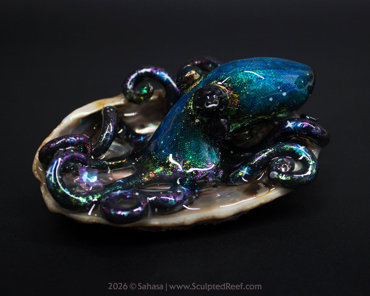 ELARA - Shelltopus - OOAK Nebula Octopus Sculpture
