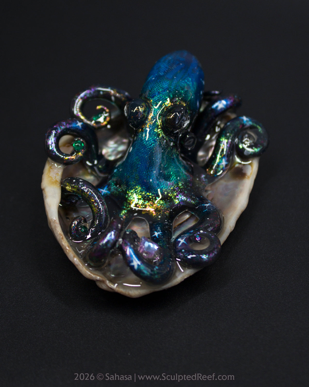 ELARA - Shelltopus - OOAK Nebula Octopus Sculpture