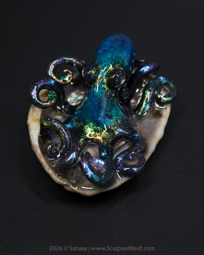 ELARA - Shelltopus - OOAK Nebula Octopus Sculpture