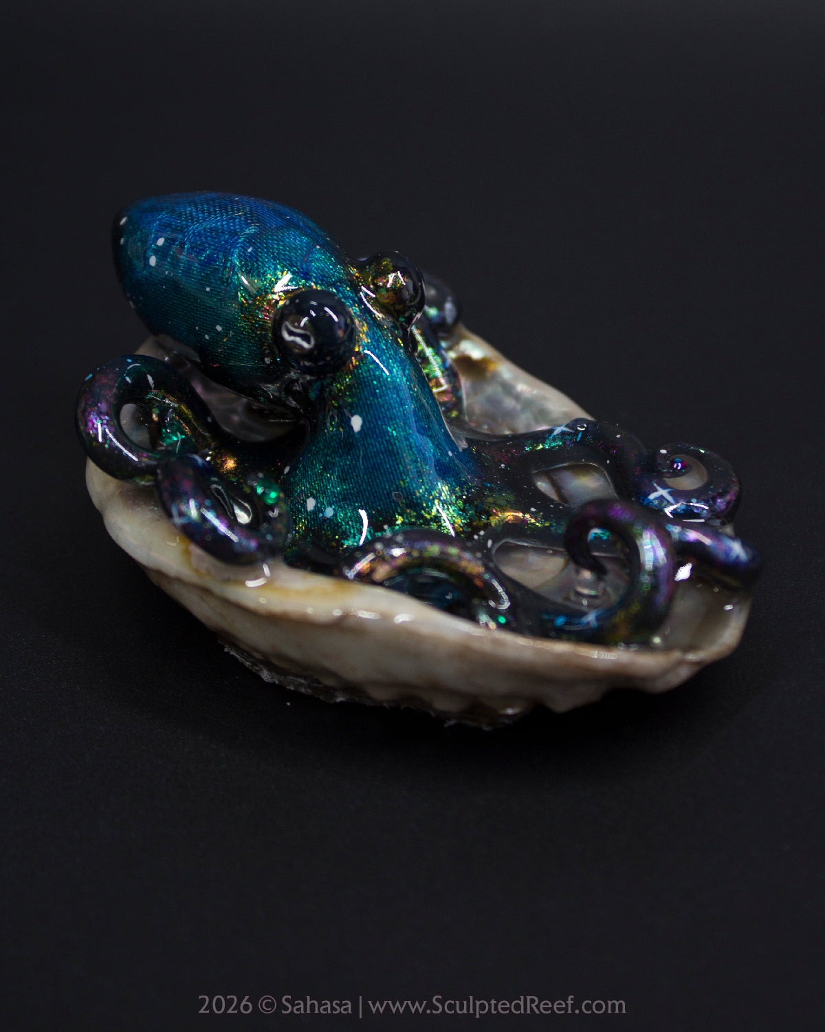 ELARA - Shelltopus - OOAK Nebula Octopus Sculpture