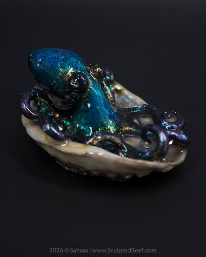 ELARA - Shelltopus - OOAK Nebula Octopus Sculpture