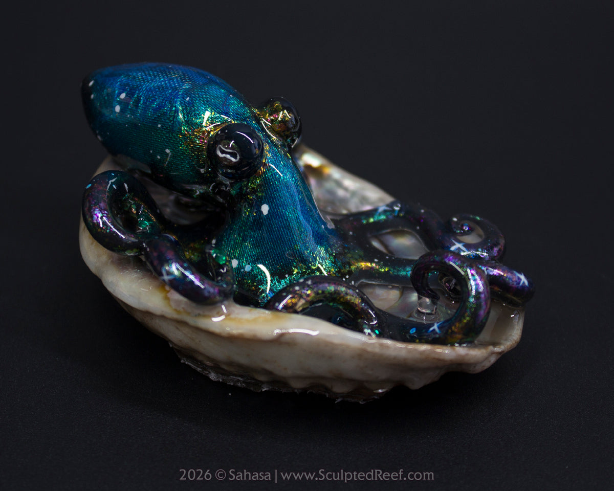 ELARA - Shelltopus - OOAK Nebula Octopus Sculpture