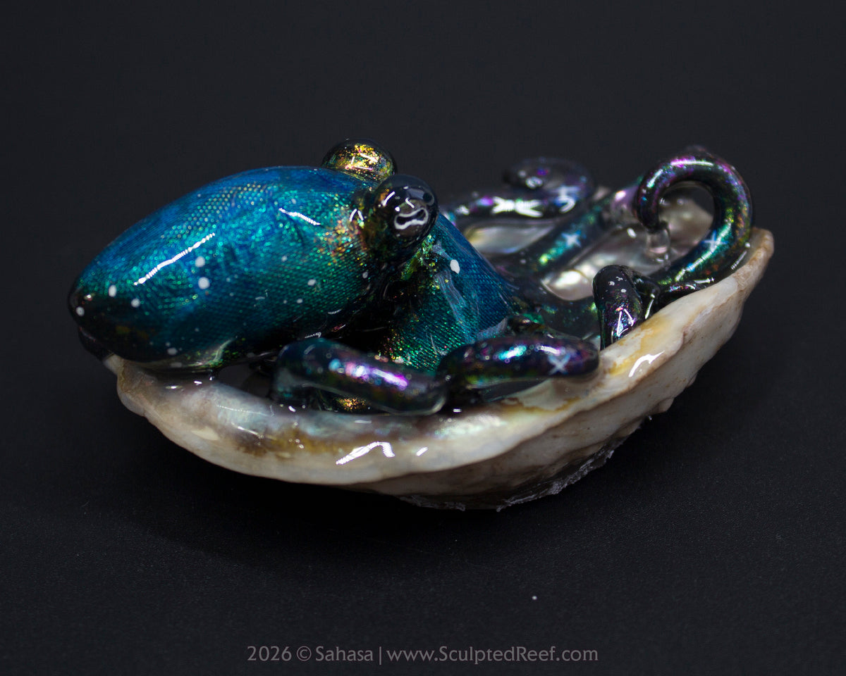 ELARA - Shelltopus - OOAK Nebula Octopus Sculpture