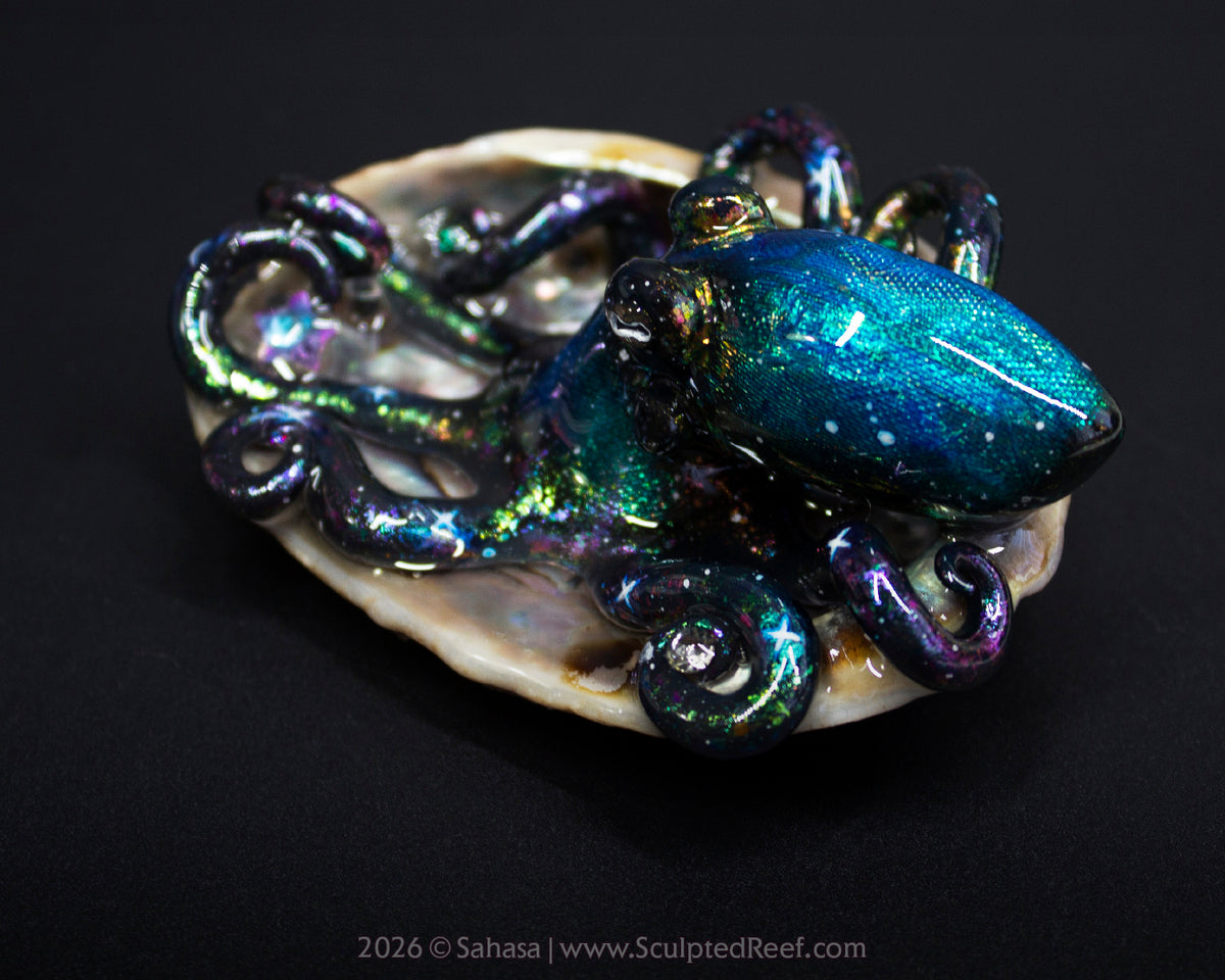 ELARA - Shelltopus - OOAK Nebula Octopus Sculpture