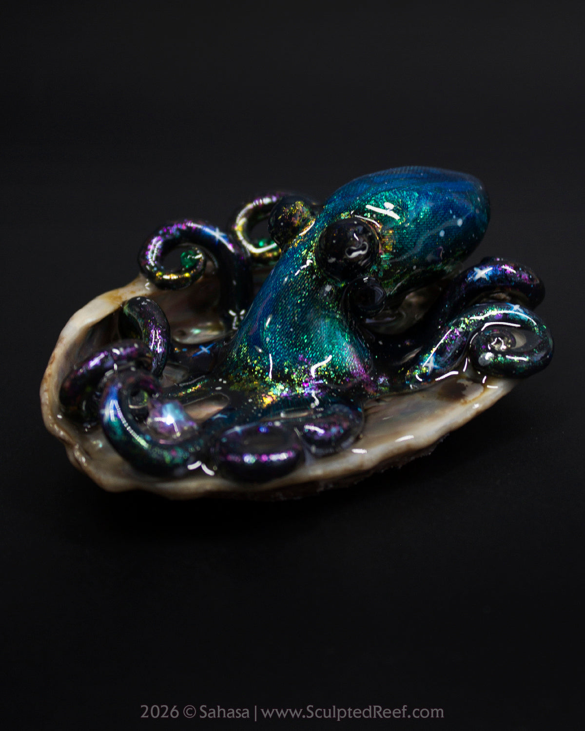 ELARA - Shelltopus - OOAK Nebula Octopus Sculpture