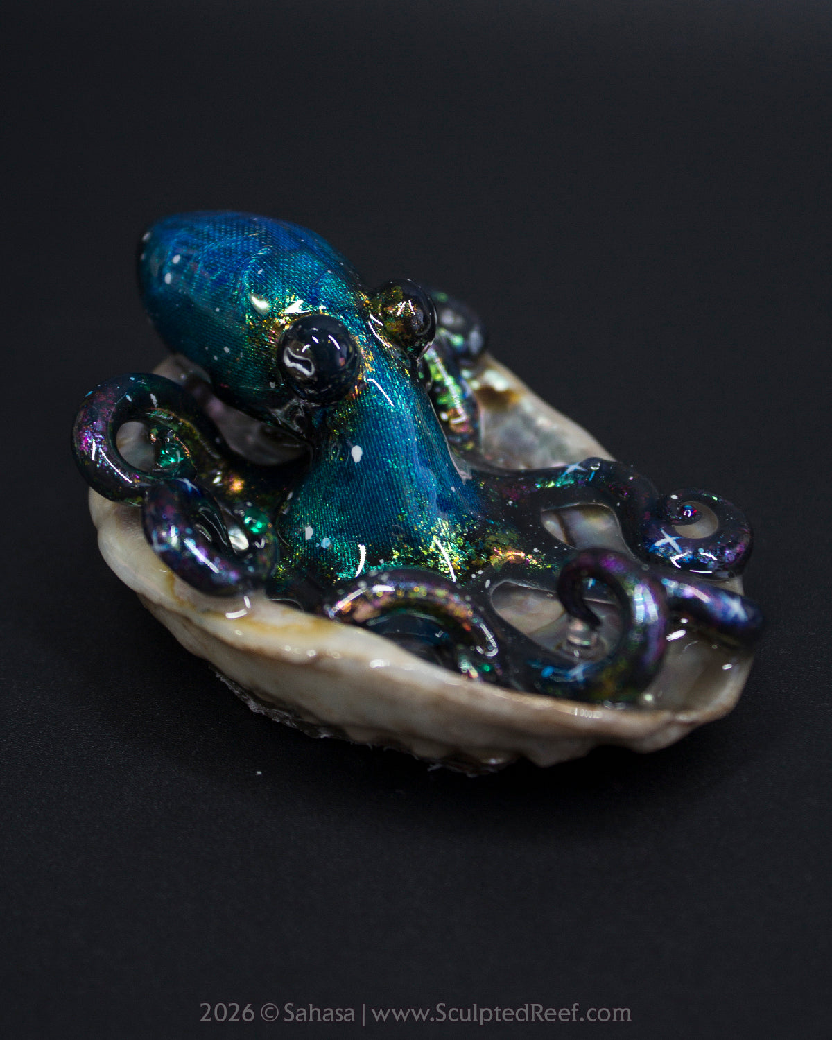 ELARA - Shelltopus - OOAK Nebula Octopus Sculpture