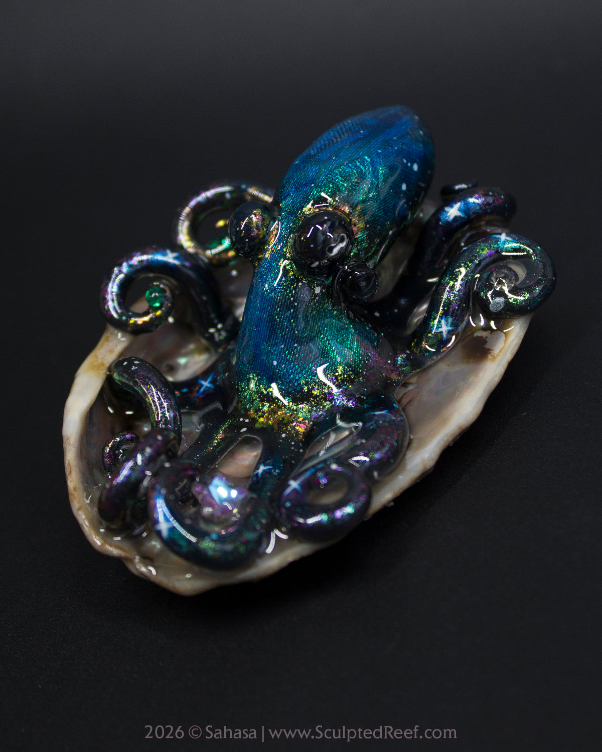 ELARA - Shelltopus - OOAK Nebula Octopus Sculpture