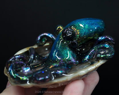 ELARA - Shelltopus - OOAK Nebula Octopus Sculpture