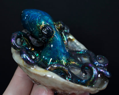 ELARA - Shelltopus - OOAK Nebula Octopus Sculpture