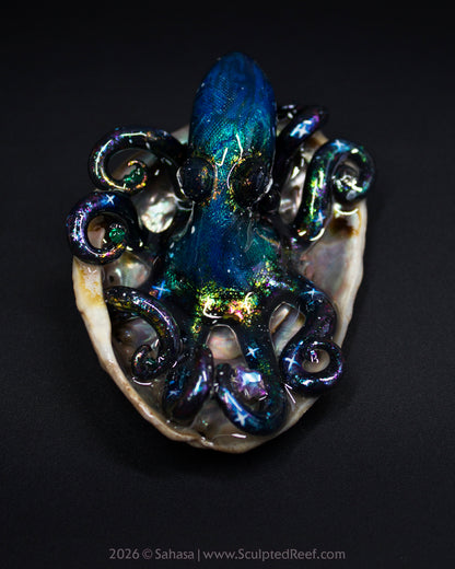ELARA - Shelltopus - OOAK Nebula Octopus Sculpture