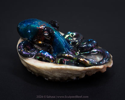 LYRA - Shelltopus - OOAK Nebula Octopus Sculpture