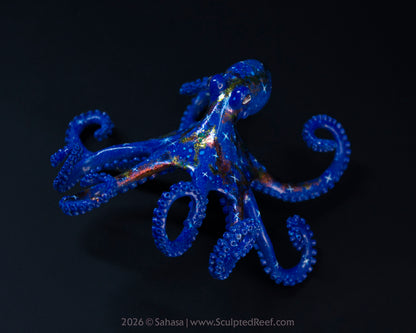 ANDROMEDA - 120 x 125 x 80mm - OOAK Nebula Octopus Sculpture