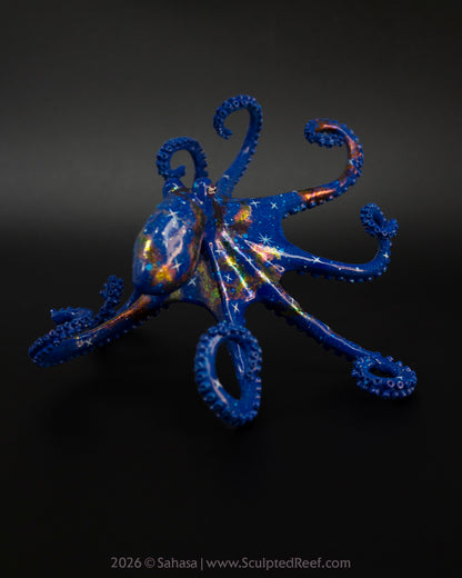 ANDROMEDA - 120 x 125 x 80mm - OOAK Nebula Octopus Sculpture